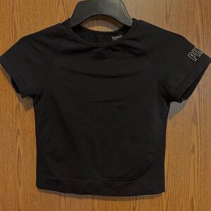 PINK Victoria's Secret Black Short Sleeve Tee